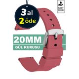Trendburada Huawei Gt Gt2 Gt3 42mm Elegant Samsung Galaxy Watch 4 5 5 Pro 6 Uyumlu 20mm Silikon Saat Kordonu