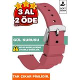 Trendburada Tcl Movetime MT42 MT42X MT43 MT46 Family - Slazenger Sl-09 Serileriyle Uyumlu Akıllı Çocuk Saati Kordonu Kayışı - Gülkurusu