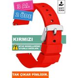 Trendburada Tcl Movetime MT42 MT42X MT43 MT46 Family - Slazenger Sl-09 Serileriyle Uyumlu Akıllı Çocuk Saati Kordonu Kayışı - Kırmızı