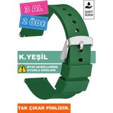 Trendburada Tcl Movetime MT42 MT42X MT43 MT46 Family - Slazenger Sl-09 Serileriyle Uyumlu Akıllı Çocuk Saati Kordonu Kayışı - Koyu Yeşil