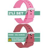 Trendburada Tcl Mt42 Mt42x Mt43 Mt46-Slazenger Akıllı Çocuk Saatleriyle Uyumlu Silikon Saat Kordonu Kayışı - 001-Renkli