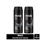 Trendcarsim 2 Adet Axe Erkek Deodorant & Bodyspray Black 48 Saat Etkileyici Koku Vücut Spreyi 150 Ml 114085863