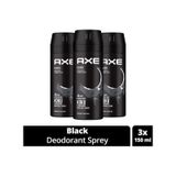 Trendcarsim 3 Adet Axe Erkek Deodorant & Bodyspray Black 48 Saat Etkileyici Koku Vücut Spreyi 150 Ml 114086028