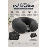 Trenddora Ortopedik Seyahat Boyun Yastığı - Welsoft Kumaş Terletmeyen Silikon Dolgulu - Çok Renkli - 1