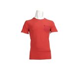 Trender 2000 Flamlı Cepli Sıfır Yaka Erkek T-Shirt KIRMIZI
