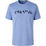 Trender 226-29 Creative Baskı Modal Octavian Buz Mavisi Erkek T-Shirt 26YG08000022