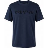 Trender 226-29 Creative Baskı Modal Octavian Lacivert Erkek T-Shirt 26YG08000022