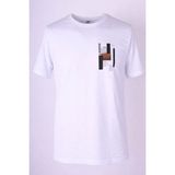 Trender 26Y595000001 Erkek T-Shirt Desert O Yaka Baskılı - Beyaz - M