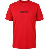 Trender 26Y595000005 Kırmızı Erkek T-Shirt Perspevtive O Yaka Baskılı