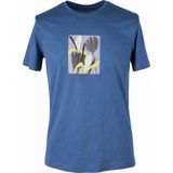 Trender 26Y595000006 Indigo Erkek T-Shirt Random O Yaka Baskılı - İndigo