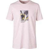 Trender 26Y595000006 Taş Erkek T-Shirt Random O Yaka Baskıl - Açık Taş