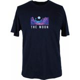 Trender 26Y595000008 Lacivert Erkek T-Shirt The Moon O Yaka Baskılı - XL
