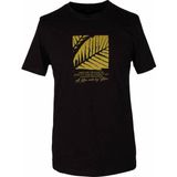 Trender 26Y595000010 Erkek T-Shirt Yaprak O Yaka Baskılı - 5-Siyah - M