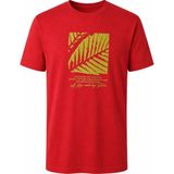 Trender 26Y595000010 Kırmızı Erkek T-Shirt Yaprak O Yaka Baskılı