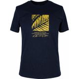 Trender 26Y595000010 Lacivert Erkek T-Shirt Yaprak O Yaka Baskılı