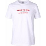 Trender 26YDT1000024 Erkek T-Shirt Zero To One O Yaka - Beyaz - M