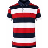 Trender 457 Kot Yaka Ringel Kırmızı Erkek Polo Yaka T-Shirt 26YK37000017 - XL