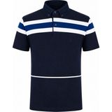 Trender 457 Kot Yaka Ringel Lacivert Erkek Polo Yaka T-Shirt 26YK37000017