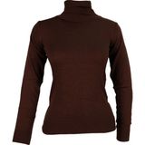 Trender 504 Tam Balıkçı Kadın Kazak Kahve - S