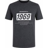 Trender Baskı Süpreme Antrasit Erkek T-Shirt 226-22 1969 - L