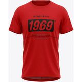 Trender Baskı Süpreme Kırmızı Erkek T-Shirt 226-22 1969 - 2XL