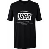 Trender Baskı Süpreme Siyah Erkek T-Shirt 226-22 1969