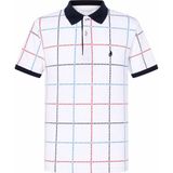 Trender Baskılı Beyaz Erkek Polo Yaka T-Shirt 253 - XL