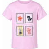 Trender Çerçeve Baskılı Pembe Kız Çocuk T-Shirt 8040 - Açık Pembe - 13 - 14 Yaş
