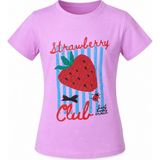 Trender Çilek Baskı Lila Kız Çocuk T-Shirt 8041 - Açık Lila - 11 - 12 Yaş