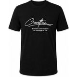 Trender Creativizm Baskı Süpreme Siyah Erkek T-Shirt 226-16