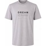 Trender Dream To Inspire Baskı Süpreme Gri Erkek T-Shirt 226-08 - 2XL