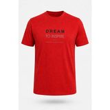 Trender Dream To Inspire Baskı Süpreme Kırmızı Erkek T-Shirt 226-08 - L