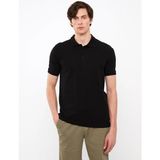 Trender Düz Pike Polo Yaka Erkek T-Shirt 2127 Siyah - M