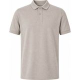 Trender Düz Pike Taş Erkek Polo Yaka T-Shirt 2061 - Açık Taş