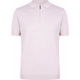 Trender Düz Yarım Fermuarlı Taş Erkek Polo Yaka T-Shirt 16357-15965 - Açık Taş