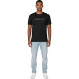 Trender Erkek O Yaka T-Shirt Agaın Siyah - M