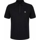 Trender Fermuar Yakalı Baskılı Siyah Erkek T-Shirt 4069 - XL