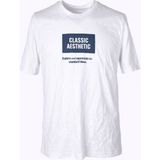 Trender O Yaka Ekru Erkek T-Shirt Classic Aesthetıc - M