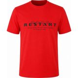 Trender Restart Baskı Süpreme Kırmızı Erkek T-Shirt 226-05 - 2XL