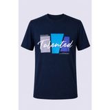 Trender Talented Baskı Süpreme Indigo Erkek T-Shirt 226-07 - İndigo