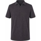 Trender Waffle Antrasit Erkek Polo Yaka T-Shirt 2645 - M