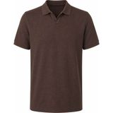 Trender Waffle Kahverengi Erkek Polo Yaka T-Shirt 2645 - M