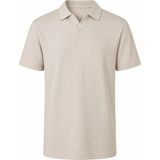 Trender Waffle Taş Erkek Polo Yaka T-Shirt 2645 - Açık Taş - XL