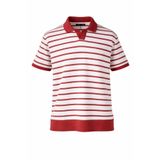 trender Yakalı Çizgli Erkek T-Shirt 4045 Gül-Ekru çizgili