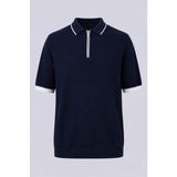 Trender Yarım Fermuarlı Beyaz-Lacivert Erkek Polo Yaka T-Shirt 17354 - Beyaz - Lacivert