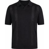 Trender Yarım Patlı Siyah Erkek Polo Yaka T-Shirt 18242 - XL