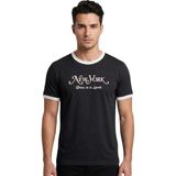 Trender York Erkek O Yaka T-Shirt New Siyah - L