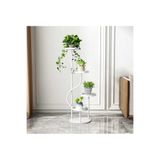 TRENDESK Beyaz Luxury 5 katlı Metal Saksılık Salon & Balkon İçin Modern Çicek Standı 40*120 cm