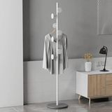 TRENDESK Metal Beyaz Ayaklı Askılık Elbise Askısı Portmanto Askılık 165*32 cm