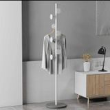 Trendesk Metal Beyaz Ayaklı Askılık Elbise Askısı Portmanto Askılık 165x32 Cm